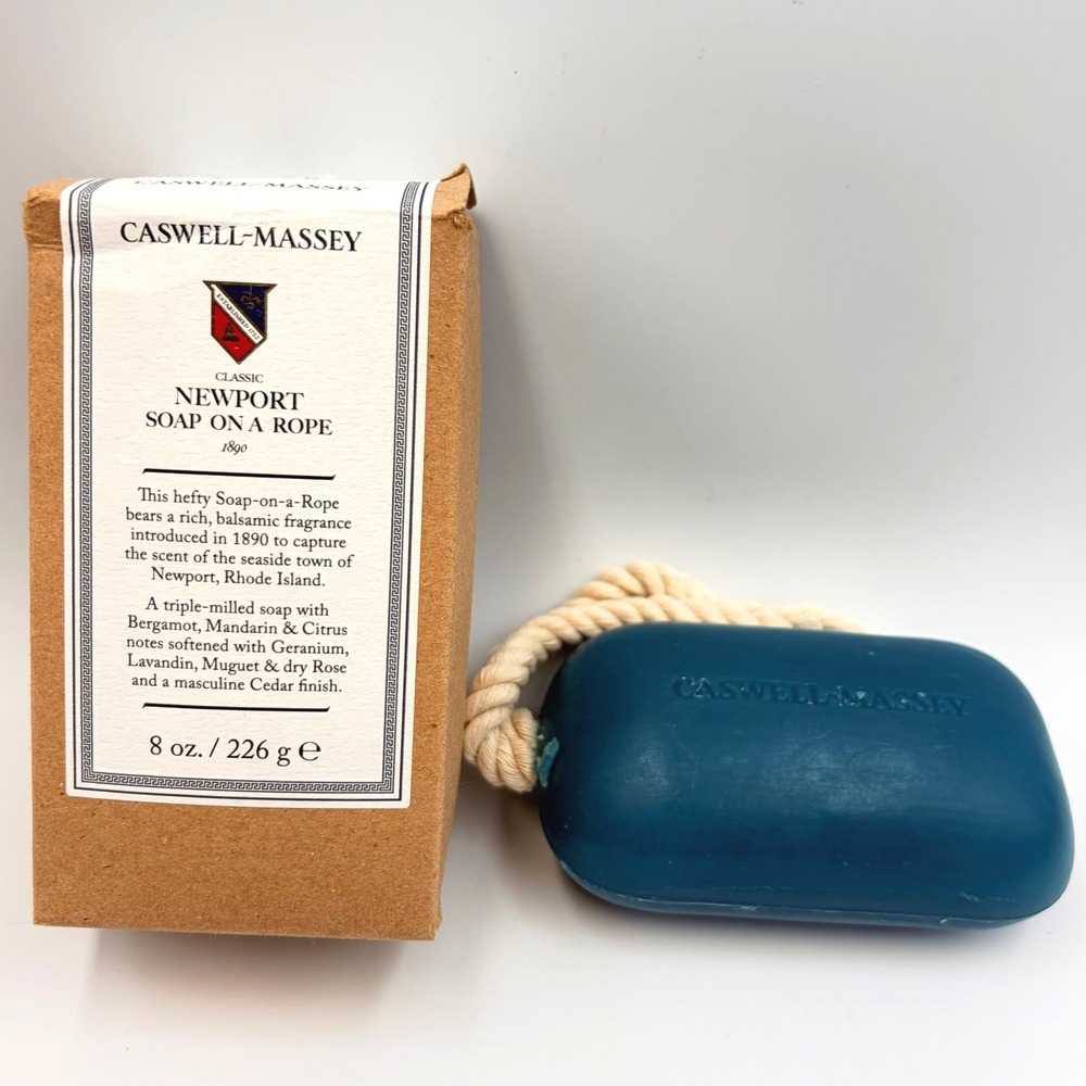 Caswell-Massey Heritage Newport Soap-On-A-Rope 8oz USA New Open Box